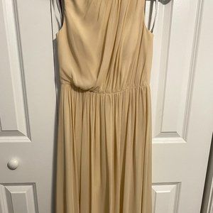 Jenny Yoo Cream Backless Bridesmaid Dress, size 4, unworn